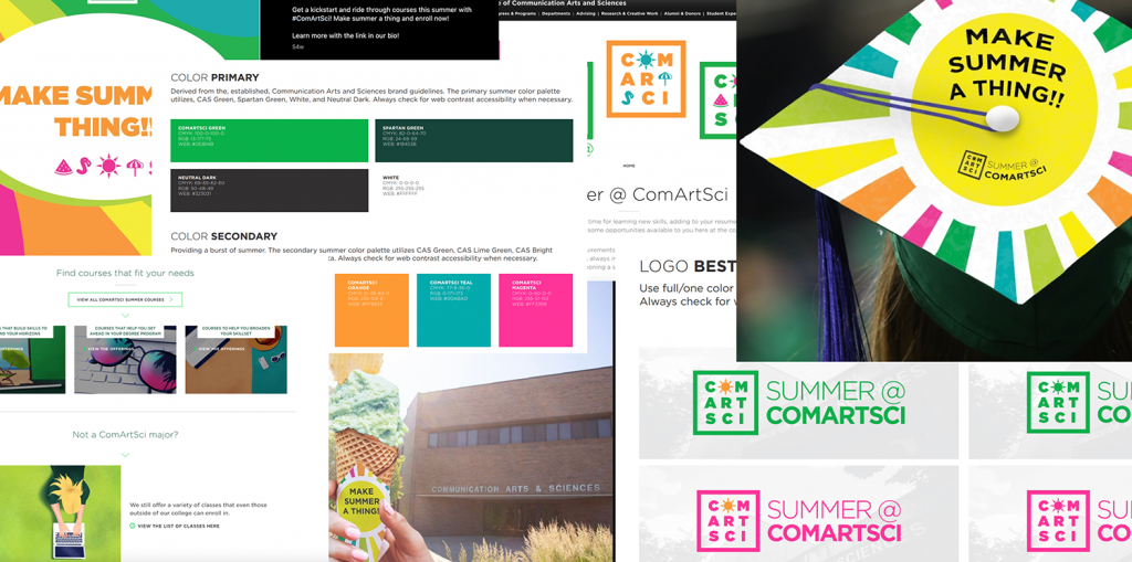 Summer@ComArtSci branding montage